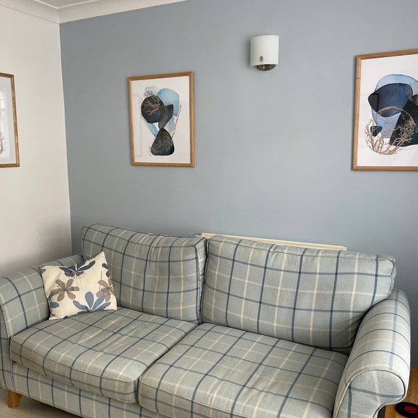 Image showcasing Minimalist Abstract Neutral Wall Art Poster, Geometric Print for Living ...