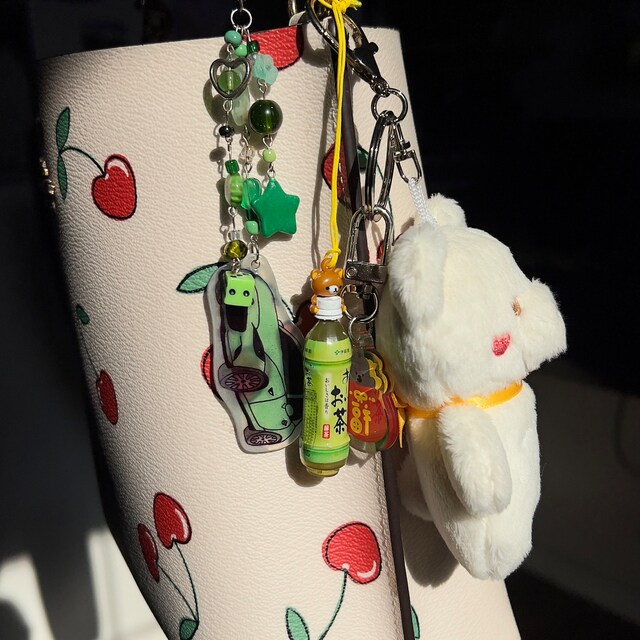 goma様 リクエスト おまとめ商品 Rilakkuma & Korilakkuka Japanese Green Tea Bottle Charm Strap - Etsy