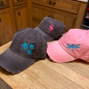 Women's Sea Turtle Hat, Cap With Sea Turtles, Sea Turtle