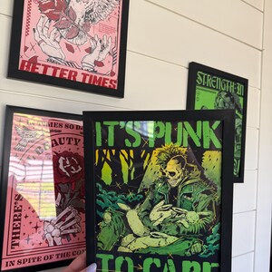Punk to Care Print - Etsy Israel