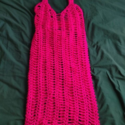 Bare Back Crochet Beach Cover up Dress - Etsy