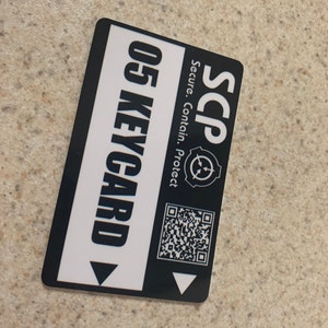 Get Secure Access To The Scp Foundation's Secret Laboratory With Id Cards!  - Temu