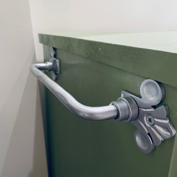 Vintage Towel Rail Silver Towel Bar Shabby Chic Towel Holder Farmhouse ...