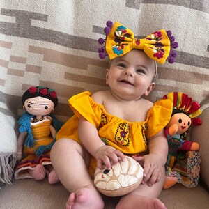 Panalero Mexicano Tradicional para Bebe. Mono de Bebe Bordado Floral. Ropa de Bebe Autentica Mexicana. Ropa Bebe Mexicana estilo Etnico. Etsy Mexico