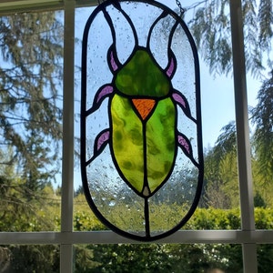 Stained Glass Insect, Stained Glass Beetle Pattern, Digital Download ...