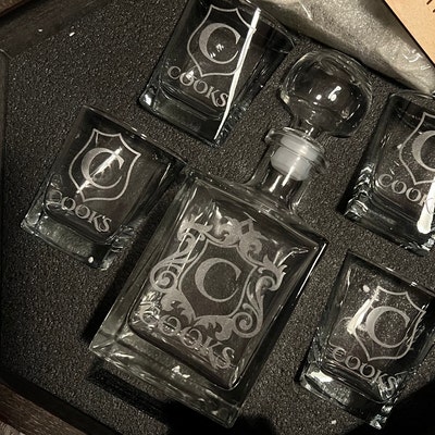 Whiskey Decanter Set, Whiskey Decanter, Personalized Whiskey, Whiskey ...