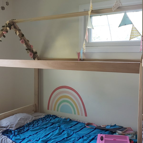 Mural Colorful Rainbow Wall Sticker, Plastic-free Wall Sticker - Etsy
