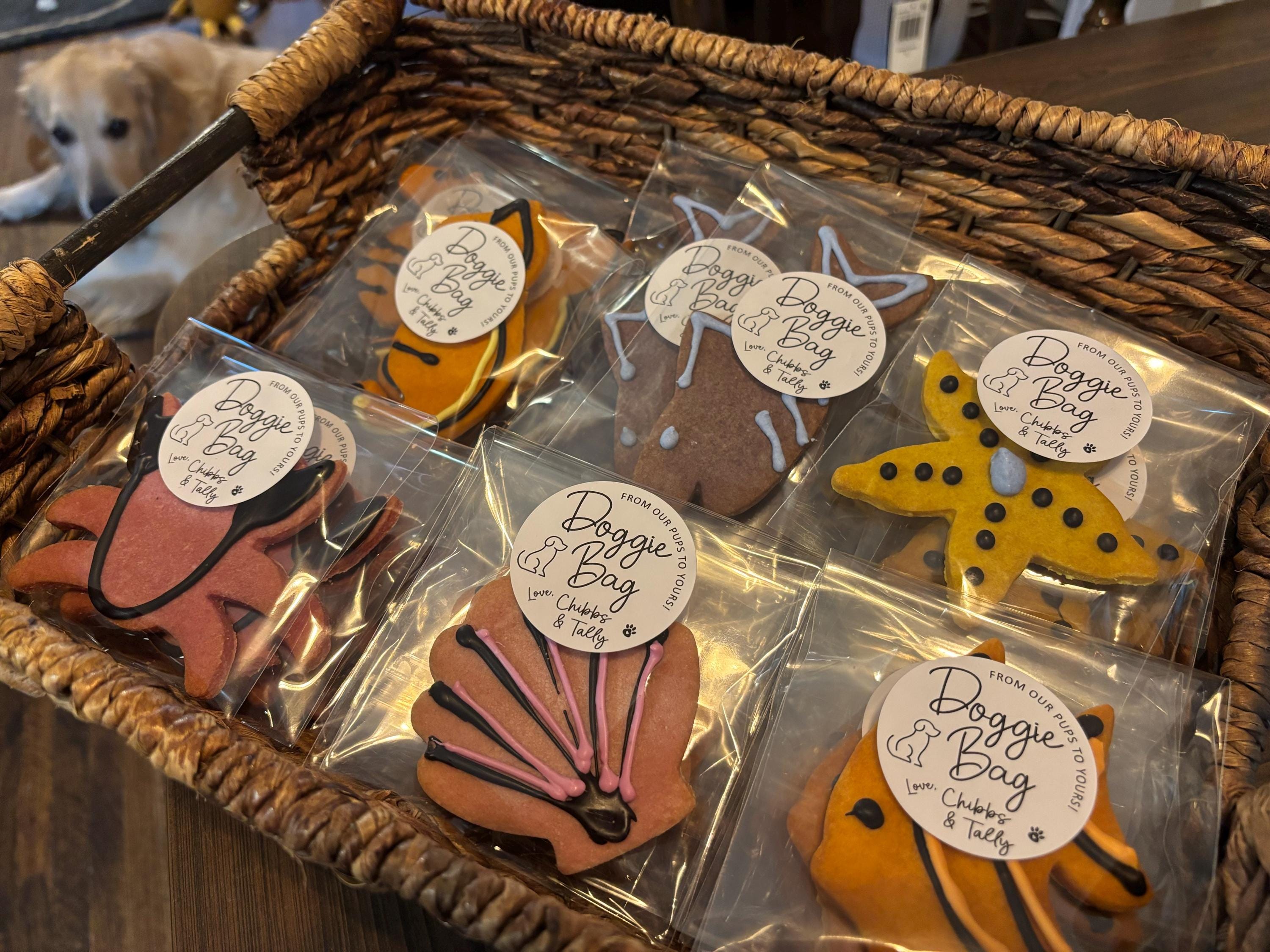 20 Doggie Bags Wedding Favors Stickers Custom Personalized, Dog Treat Pet Bags Labels Wedding, I Do Too, We Do Too, Pet Wedding Favors