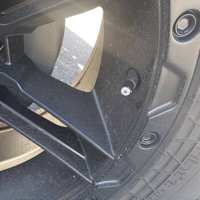 4-Pack Black Hex Aluminum Valve Stem Caps For Chevrolet & Other Cars 3 thumbnail image