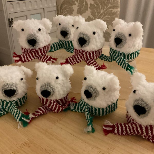 PDF KNITTING PATTERN Polar Bear Chocolate Orange Cover, Christmas ...