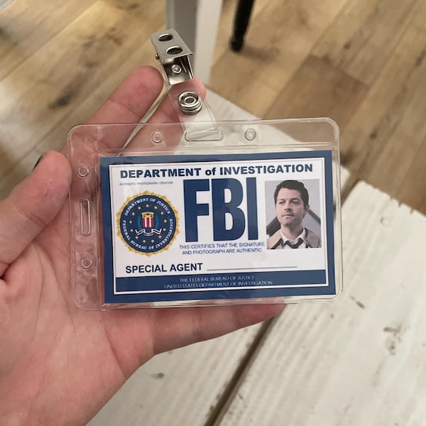Supernatural FBI ID Badge, Cosplay Prop - Etsy