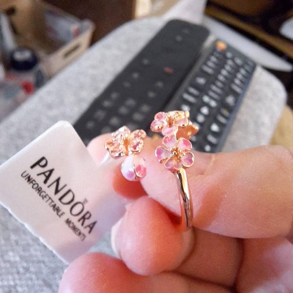 Pink Peach Blossom Open Ring,ring for Women,fashion Jewelry,gift for ...