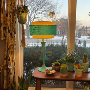 Mid Century Style 3 Tier Fiberglass Lamp Shade Retro Modern 15X9