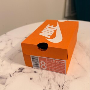 Personalised Mini Shoe Gift Box / Party Favours / Goodie Bag. Nike