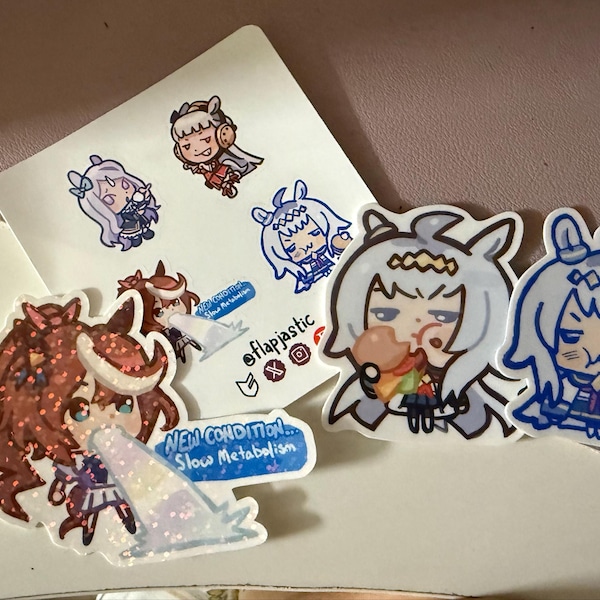 Uma Sticker Set Assorted Uma Musume Stickers - Etsy