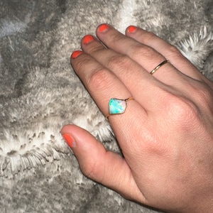 Customer photo from Makenzie, Raw Australian Opal Ring
