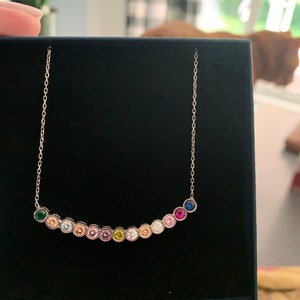 Celestial Bespoke Necklace Birthstone 