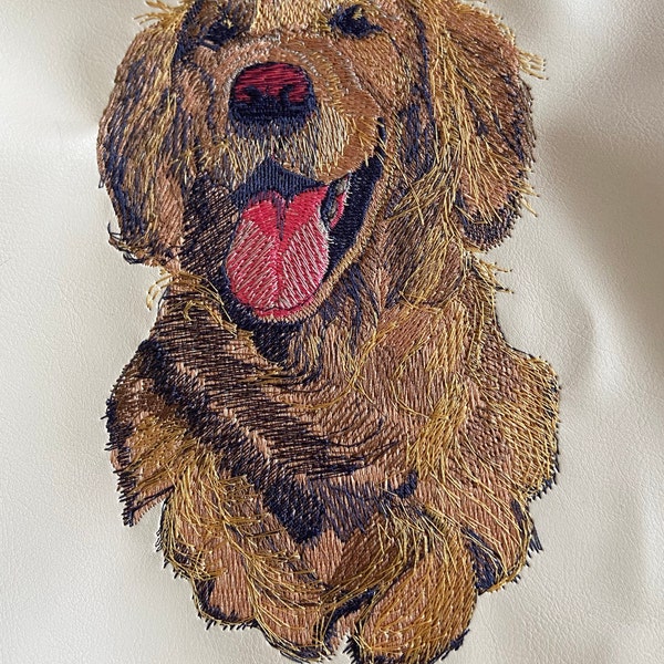 Golden Retriever -machine Embroidery Design, Embroidery Designs ...