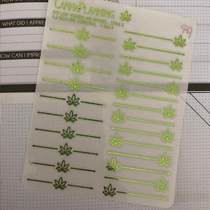Marijuana Sticker Weekly Micro Kit 1 Planner stickers weekly | Etsy