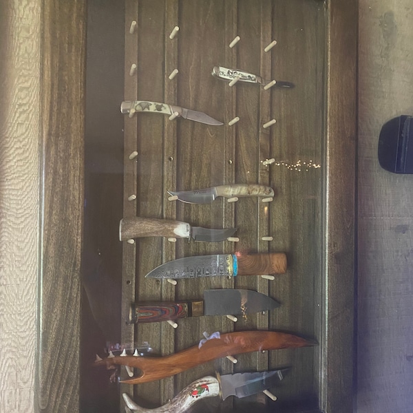 Rustic Knife Display Case - Etsy