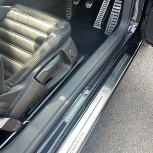 2pcs VW Scirocco Door Sills CARBON R style R line Tsi Tdi Tfsi