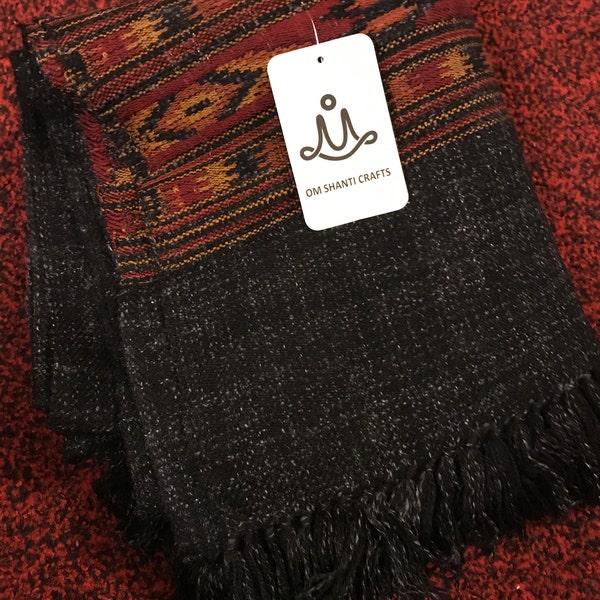 wool meditation shawl
