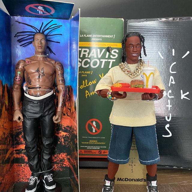 TRAVIS SCOTT トラヴィススコット ×Mc DONALD&#39;S ACTION FIGURE LIFE-SIZE CUTOUT マクドナルド パネル インテリア フィギュア Travis Scott x McDonalds Action Figure Life-Size Cutout - US