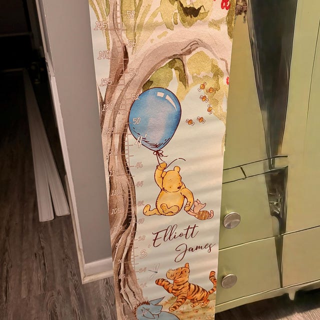 Banner Decorativo Da Parete Winnie Pooh Per Cameretta Bambini - Cartello Leggero Per Porta O Stanza Giochi Con Tema Pooh
