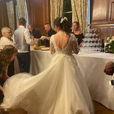 Collier Turquoise Et Blanc Cassé Pour Robe De Mariée Ou Soirée - Neuf Avec étiquette