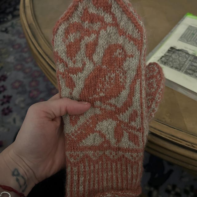 PDF Knitting Pattern - Songbird Mittens - Etsy