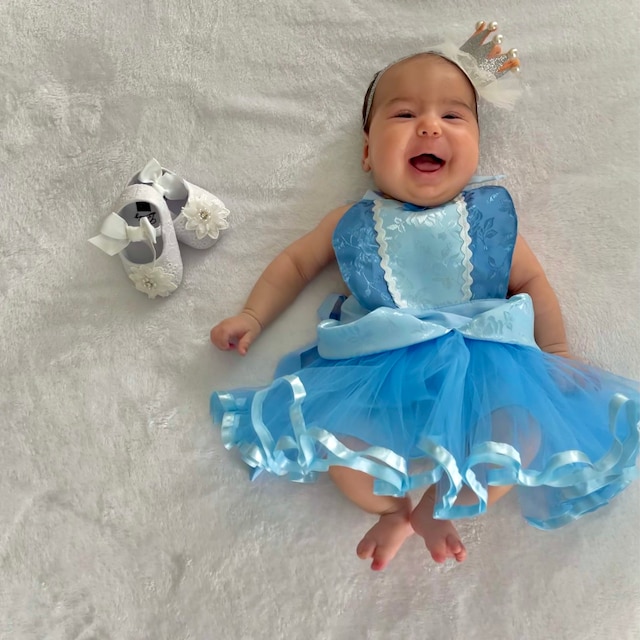 Disfraz de bebé Cindrella, disfraz de princesa bebé, accesorio de foto recién  nacido, regalo de ducha de bebé princesa, disfraz de Halloween de niña  bebé, niña recién nacida -  México