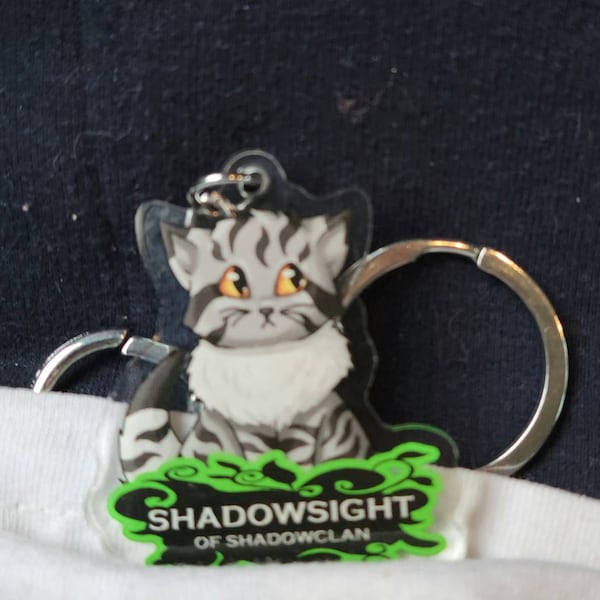 Warriors Cats Double Sided 2 Inch Acrylic Keychains or 65cm Necklace ...