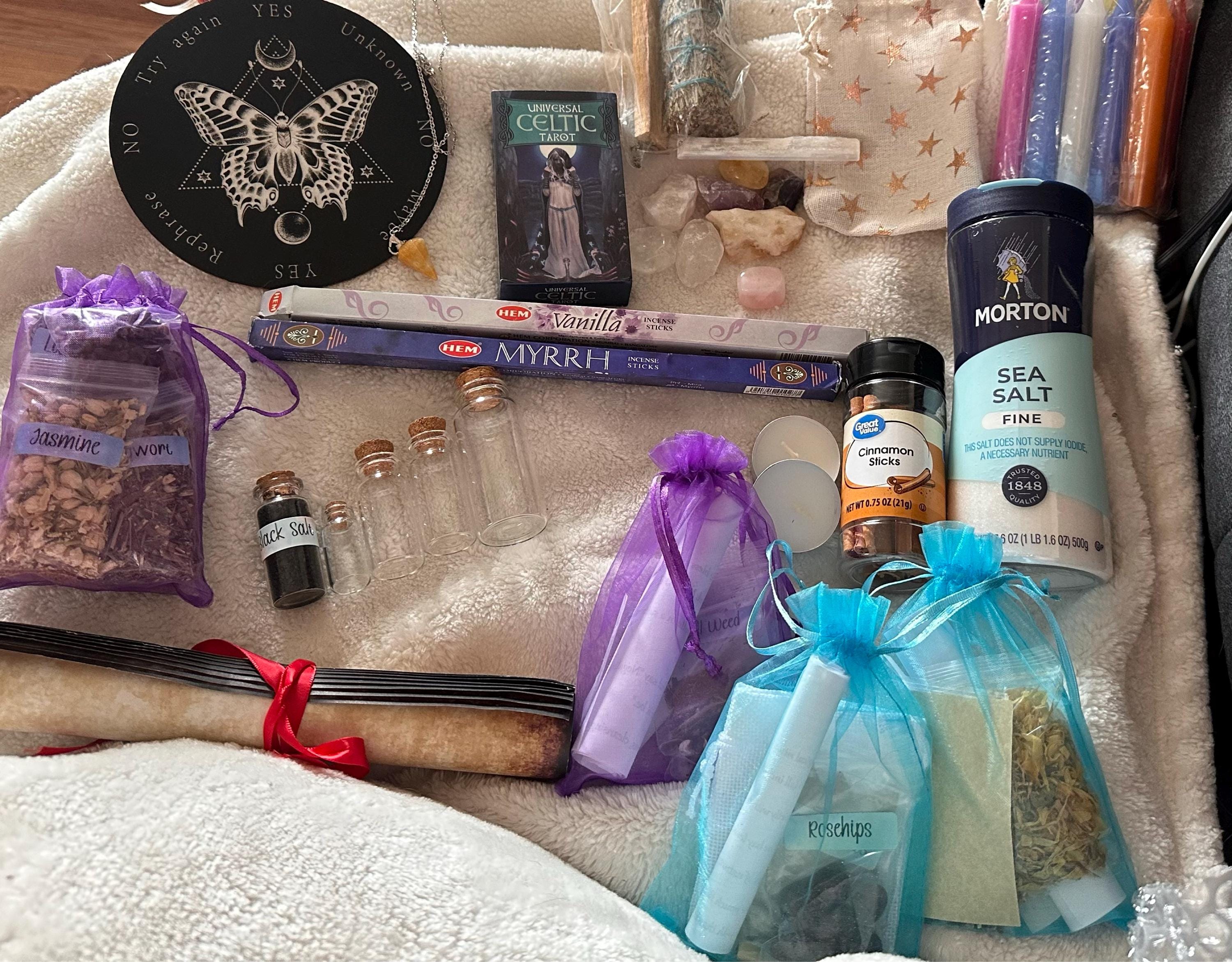 Beginner Witch Kit - A Perfect Start to Your Magical Journey! - PLEASE read description for list of items included (box not included)