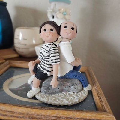 Custom Bride and Groom Wedding Cake Topper DEPOSIT ONLY - Etsy