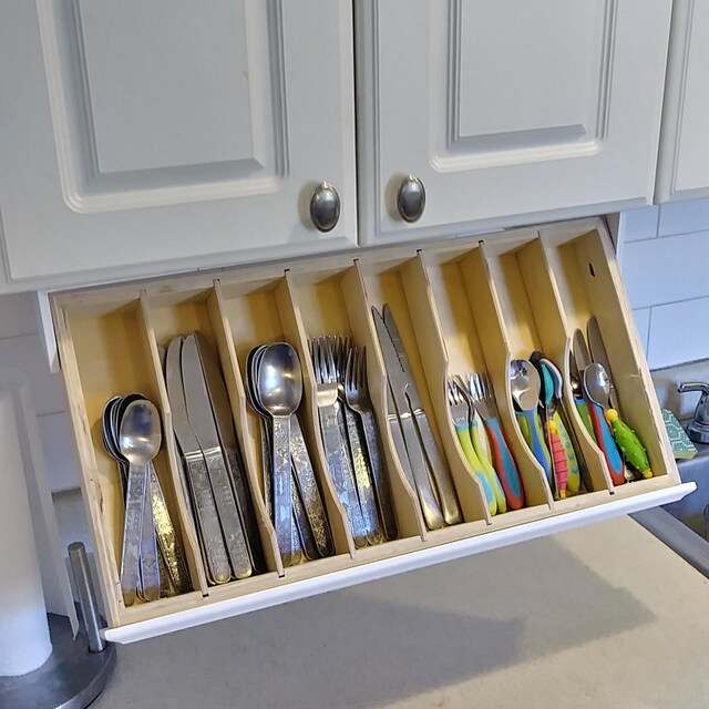 Silverware drawer Under Storage and Flatware Etsy