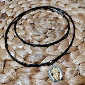 2MM BLACK REAL LEATHER NECKLACE CORD WITH SILVER PLATED BAYONET CLASP | UK