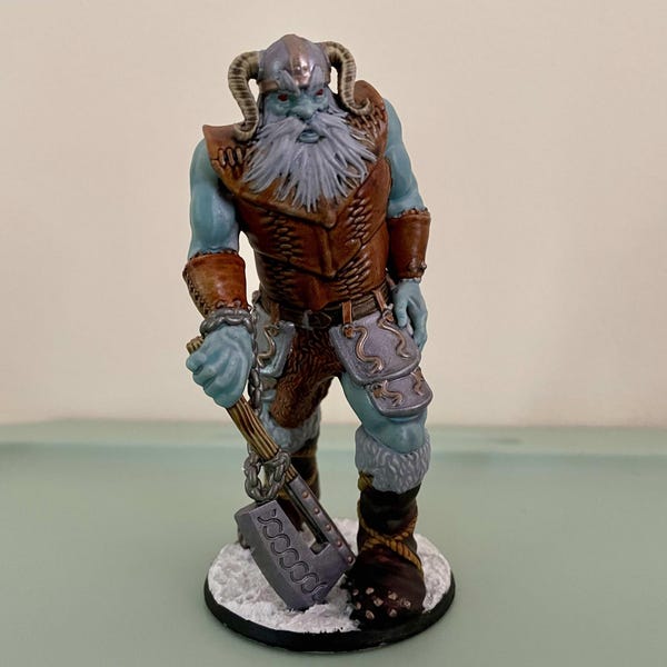 Hand Painted Half Orc Paladin, Fighter, Warrior Miniature for Dungeons ...