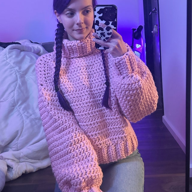 Crochet Pattern - Seamless Pullover & Cardigan 2 in 1, No