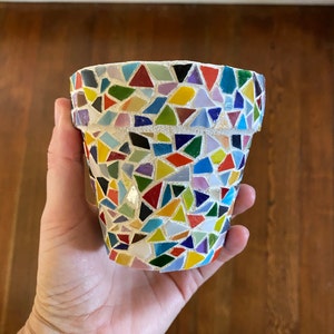 Small Colorful Triangular Pot 3.5 Inches - Etsy