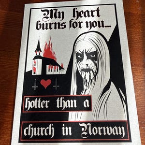 Black Metal Valentine Card - #2 Gorgoroth - Etsy