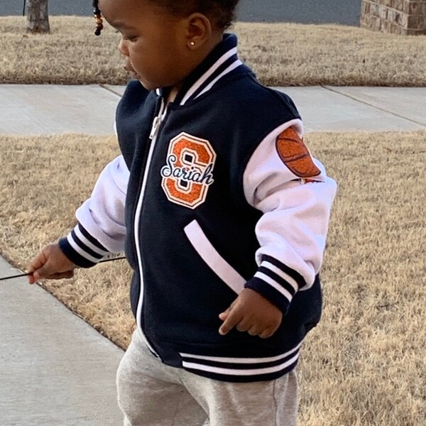 Custom Toddler Letterman Jacket Personalized Varsity Spring Jacket Etsy Custom toddler letterman jacket personalized varsity spring jacket etsy