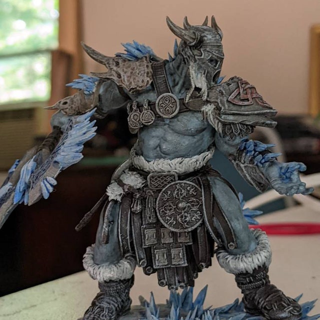 Frost Giant Fighter - Unpainted Miniature - Etsy