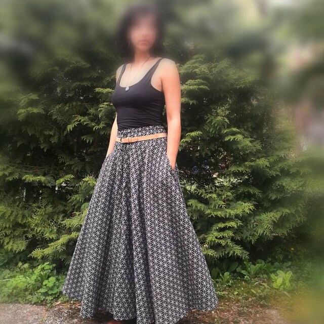 Flower of Life 8 Panel Long Skirts - Etsy