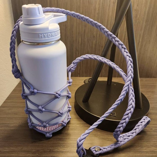 Sports Water Bottle Holder Braided Paracord Shoulder Strap - Temu