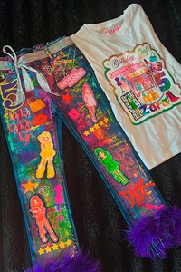 Custom denim outfit for kids, Custom birthday outfit, Custom character outfit