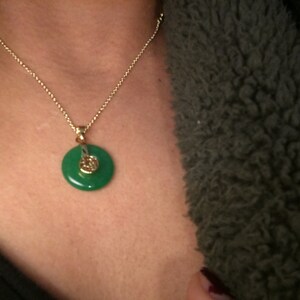 Good Fortune Chinese Green Jade 