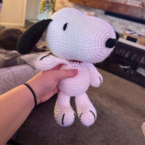 Schema uncinetto Snoopy da 8 pollici, schema uncinetto, schema ...