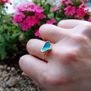 Customer photo from keiko, Raw Australian Opal Ring