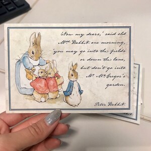 Peter Rabbit Postcards, Printable Postcards, Beatrix Potter Digital ...