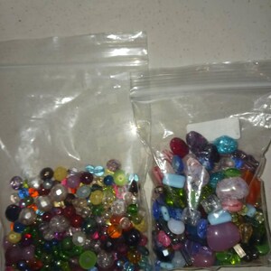 Beads Half Pound Mix Czech Glass Beads, 4-18mm, Assorted Colors